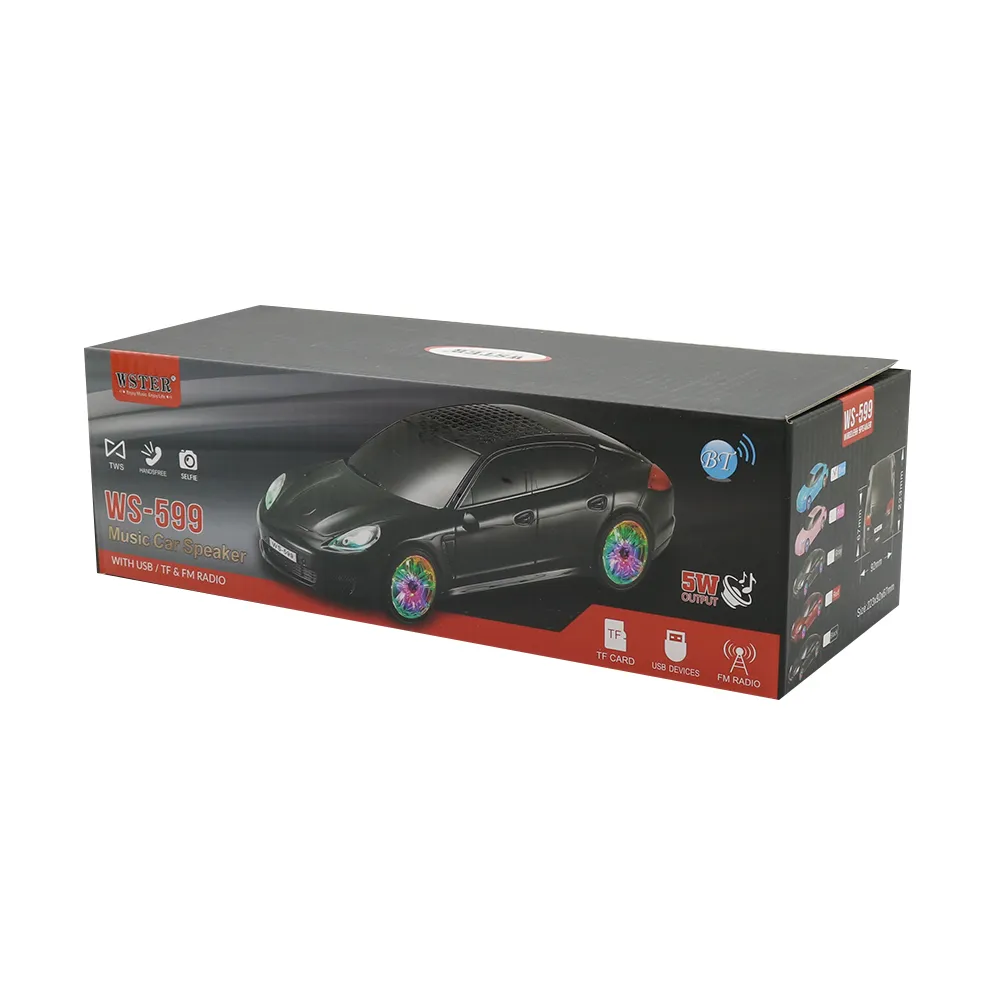 Zvucnik bluetooth WS-599 auto roze