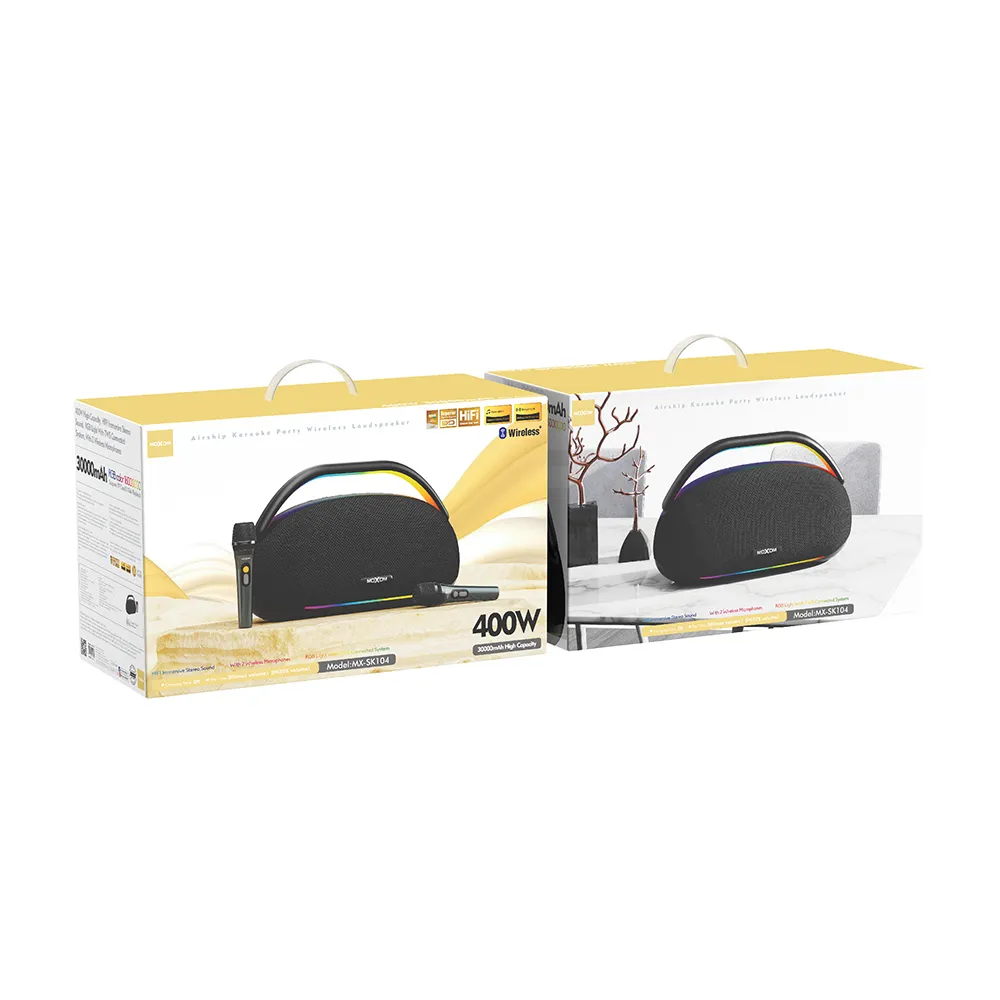 Zvucnik bluetooth Moxom MX-SK104 sa dva mikrofona crni
