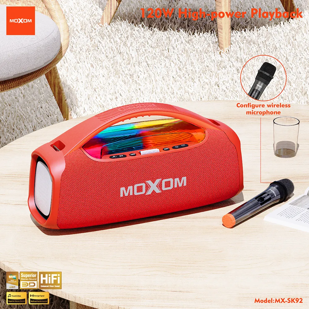 Zvucnik Bluetooth Moxom MX-SK92 sa mikrofonom crni