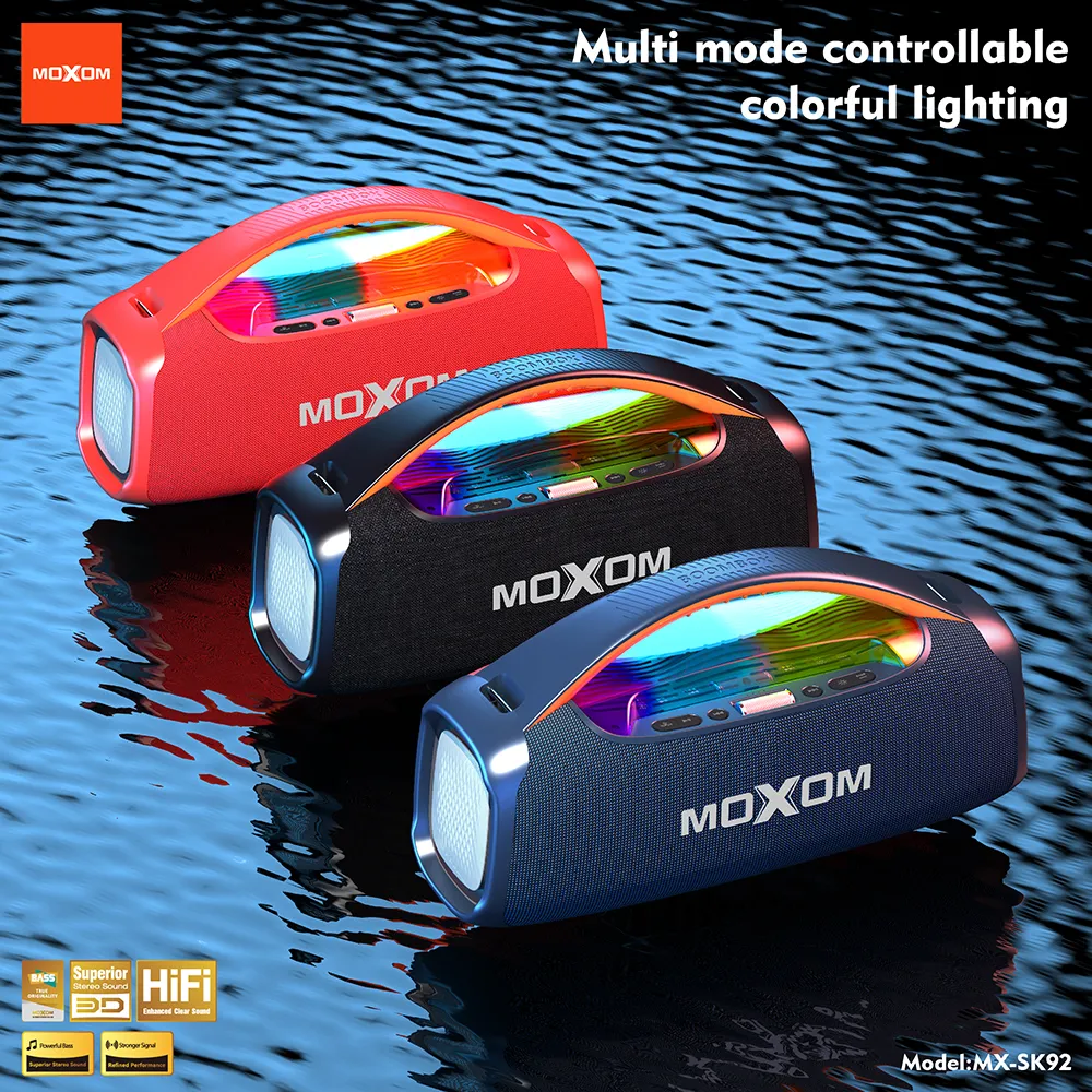 Zvucnik Bluetooth Moxom MX-SK92 sa mikrofonom crni