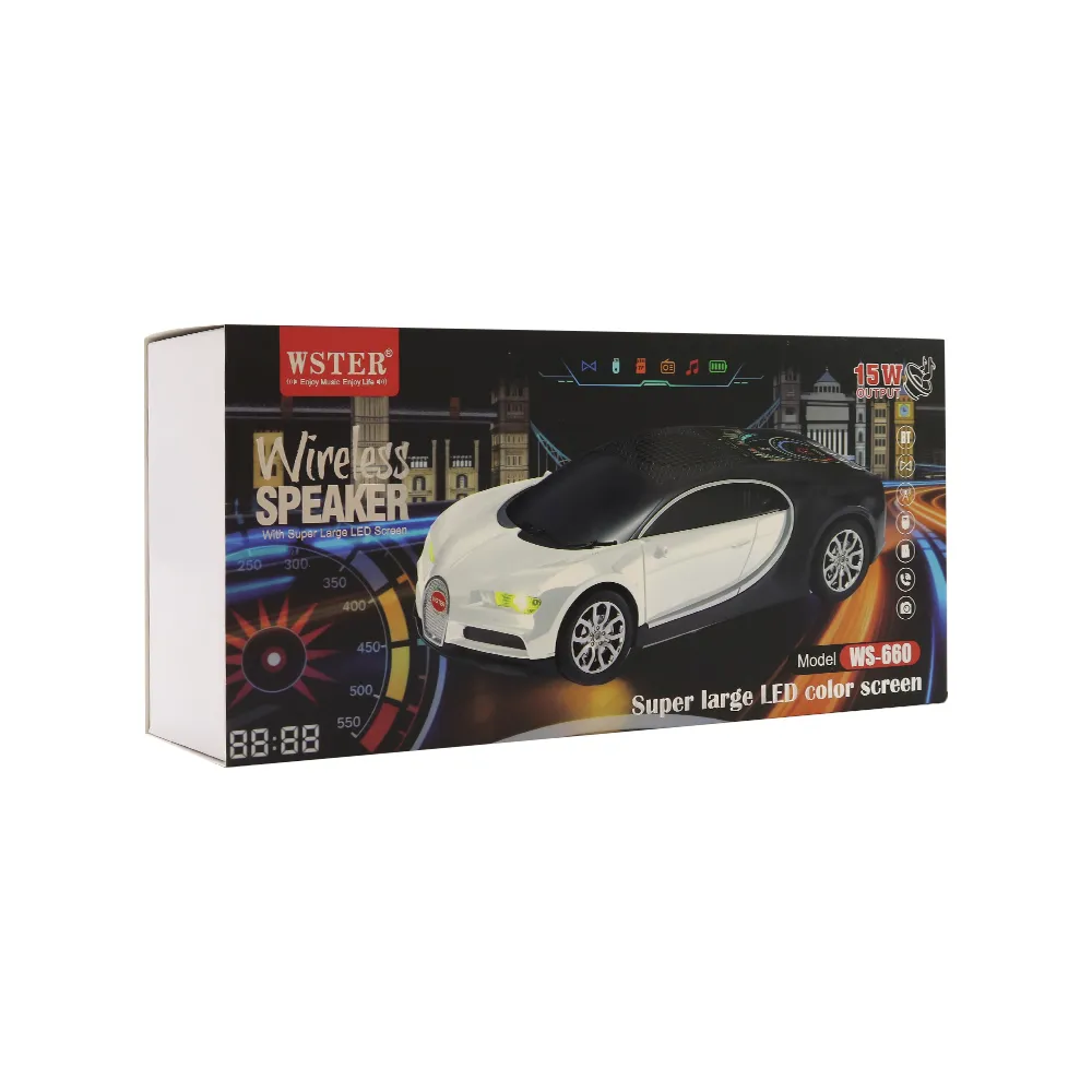 Zvucnik bluetooth WS-660 auto plavi