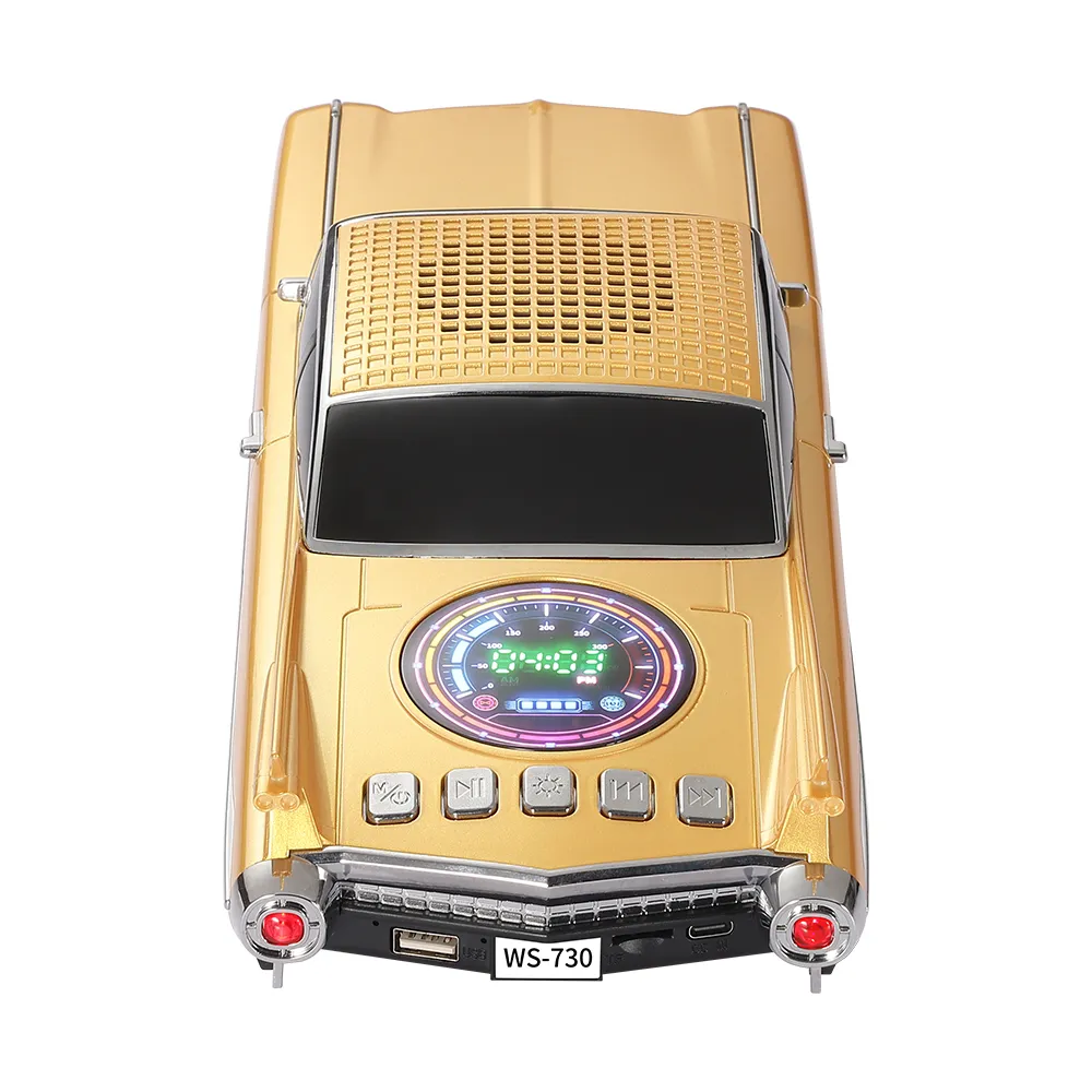 Zvucnik bluetooth WS-730 auto zlatna