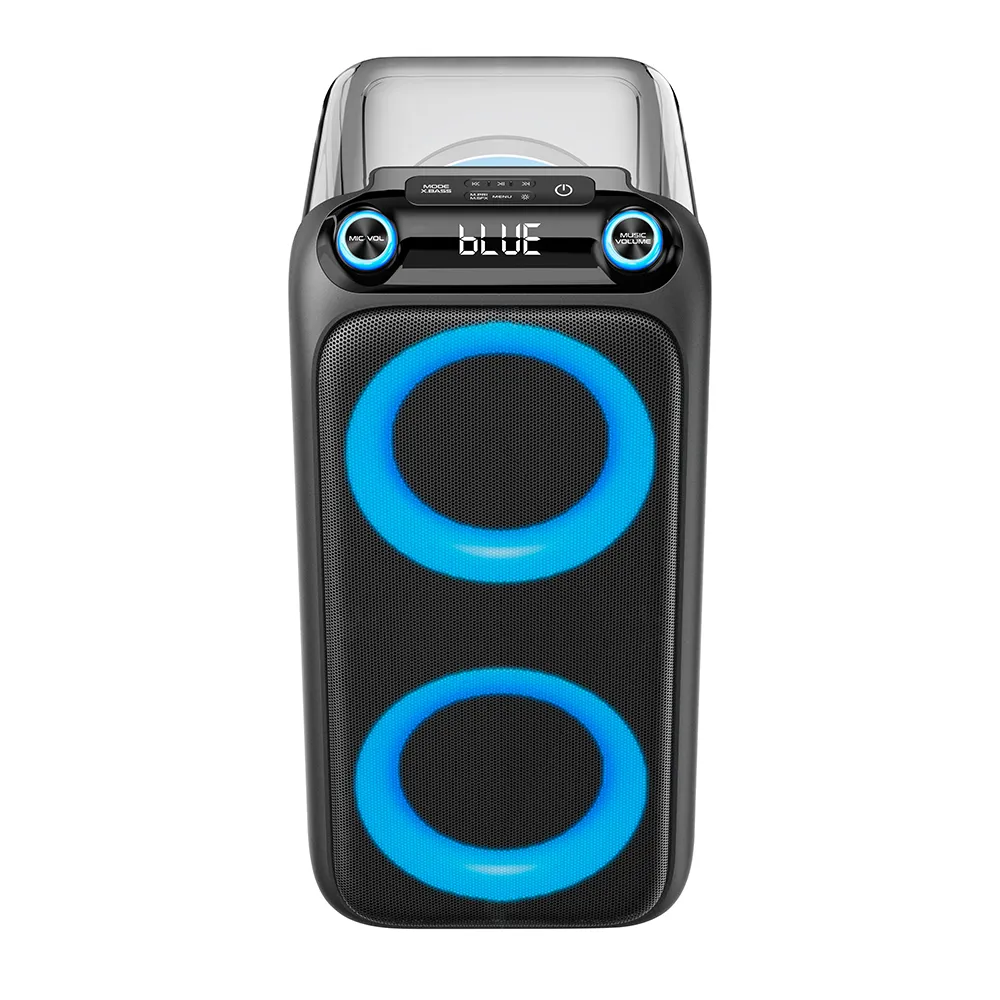 Zvucnik bluetooth NDR-2066 60W 2 x 6,5inca sa dva mikrofona providni