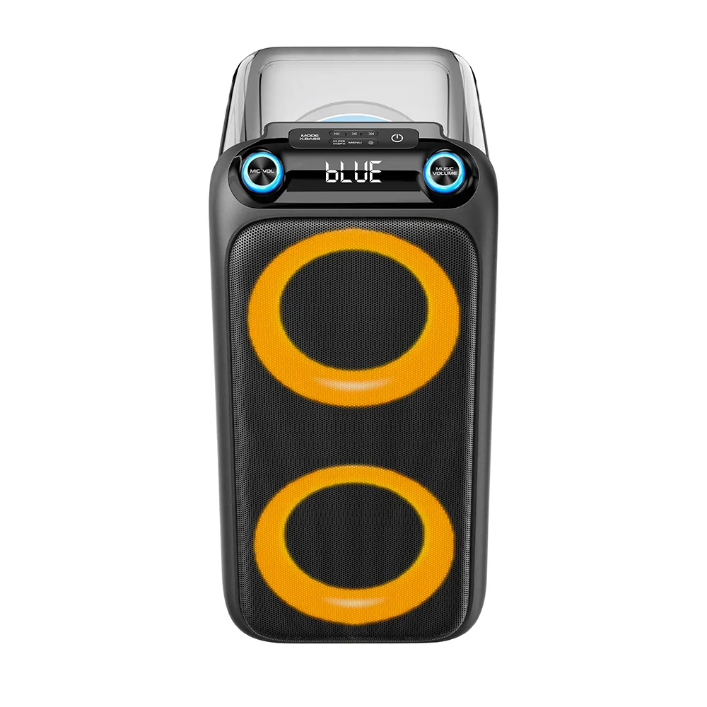 Zvucnik bluetooth NDR-2066 60W 2 x 6,5inca sa dva mikrofona providni