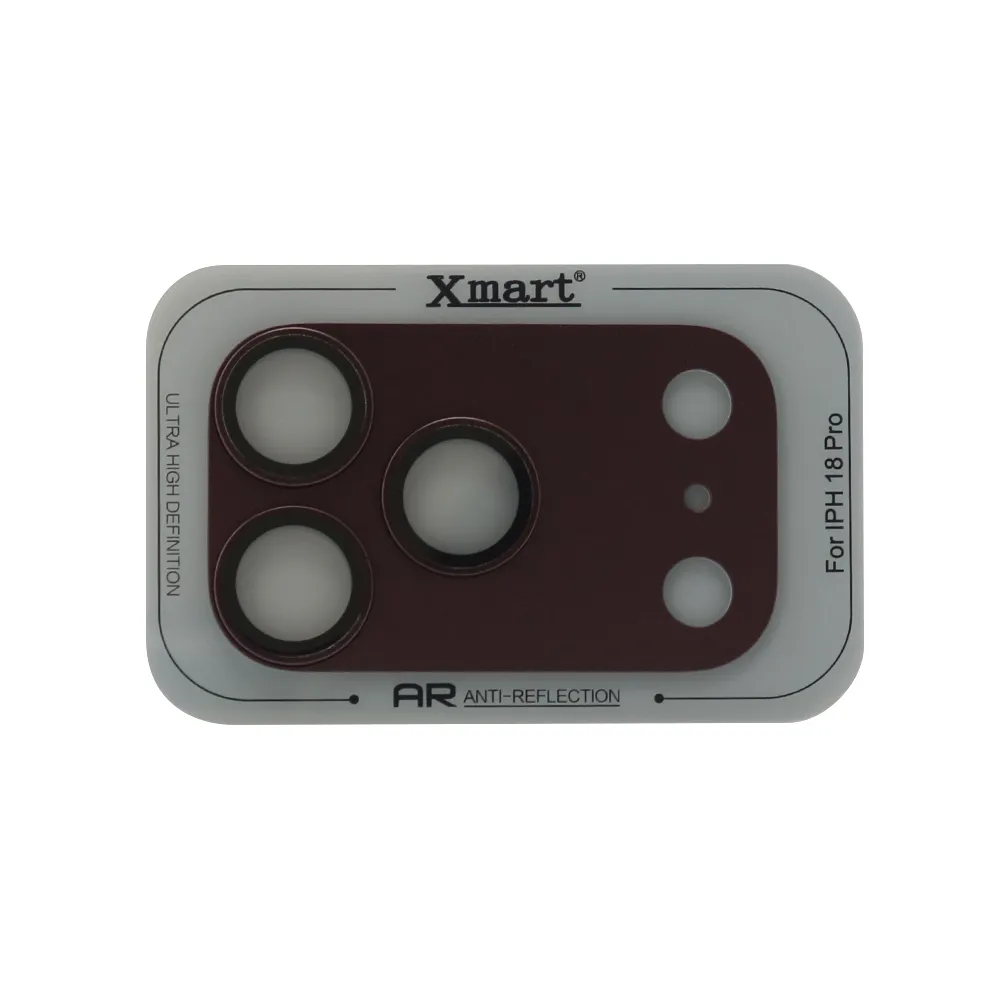 Folija za zastitu kamere X-MART Full Coverage za iPhone 18 Pro (6.3) dark cherry