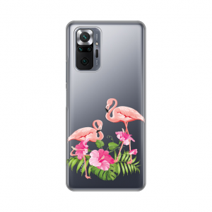 Maska Silikonska Print Skin za Xiaomi Redmi Note 10 Pro/10 Pro Max Flamingo