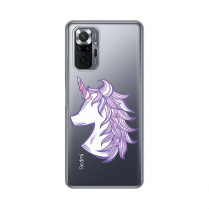 Maska Silikonska Print Skin za Xiaomi Redmi Note 10 Pro/10 Pro Max Purple Unicorn
