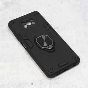 Maska Cube Ring za Xiaomi Poco X3/X3 Pro/X3 NFC crna