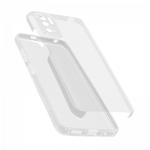 Futrola silikon Clear 360 za Xiaomi Redmi Note 10 5G providna (bela)