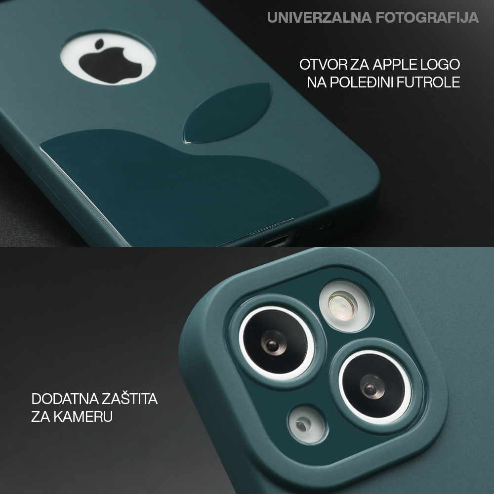 Futrola APPLE COLOR za iPhone 14 Plus (6.7) zelena - Slika 2
