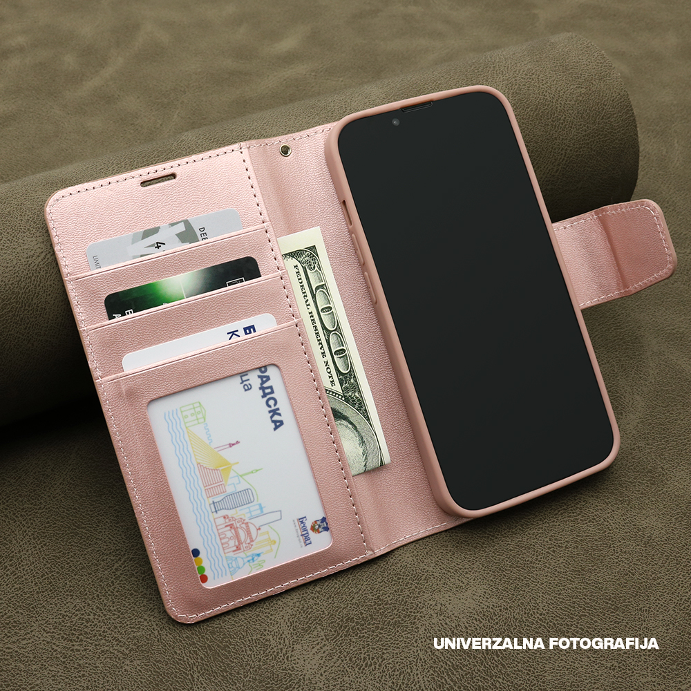 Futrola BI FOLD HANMAN II za Xiaomi Redmi Note 14 5G roze - Slika 2