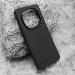 Futrola silikon BRUSHED za Xiaomi Redmi Note 14 Pro 4G crna
