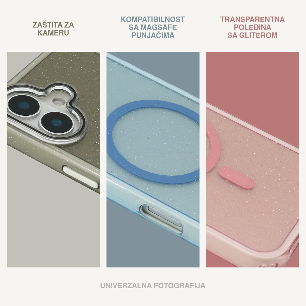Futrola CRYSTAL MagSafe za iPhone 14 (6.1) ljubicasta - Slika 2