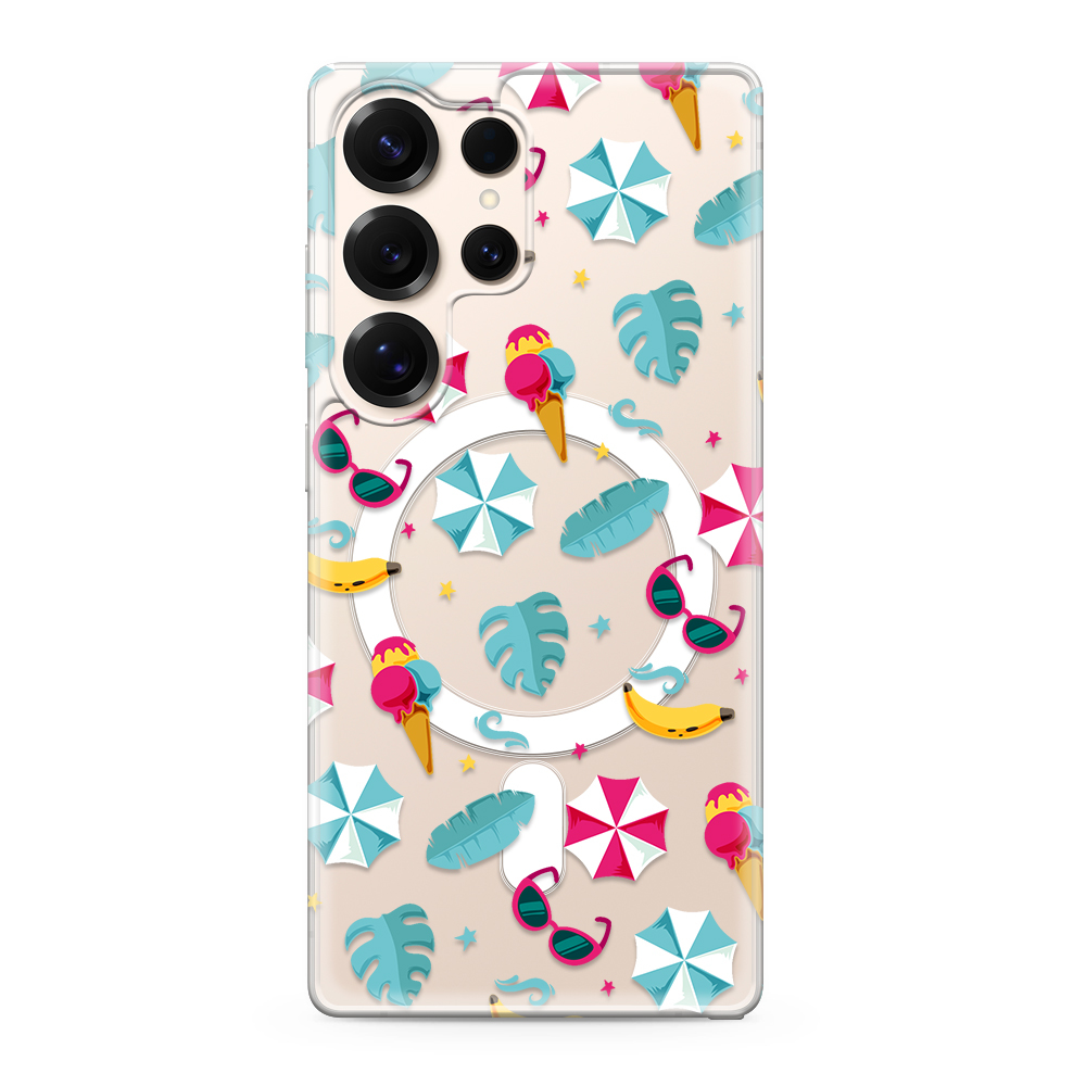 Futrola silikonska PRINT MagSafe za Samsung S938B Galaxy S25 Ultra 5G beach