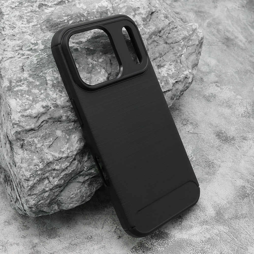 Futrola silikon BRUSHED za iPhone 17 Pro (6.3)/iPhone 18 Pro (6.3) crna