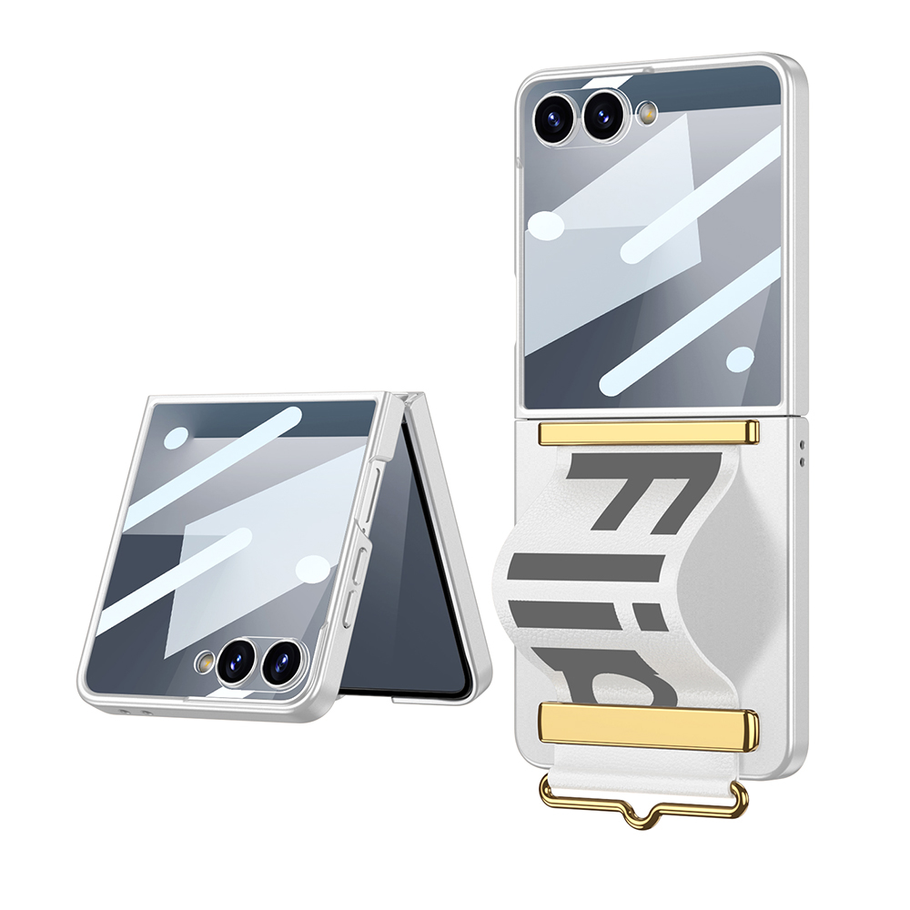 Futrola STRAP CASE za Samsung F751B Galaxy Z Flip 7 5G bela (GKK case)