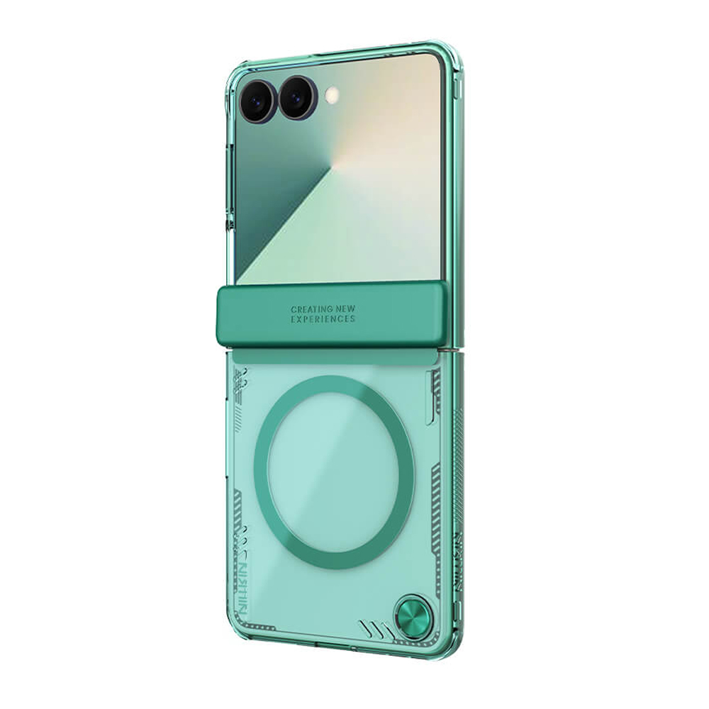 Futrola NILLKIN Iceblade Prop Magnetic case za Samsung F951B Galaxy Z Flip 7 5G zelena - Slika 2