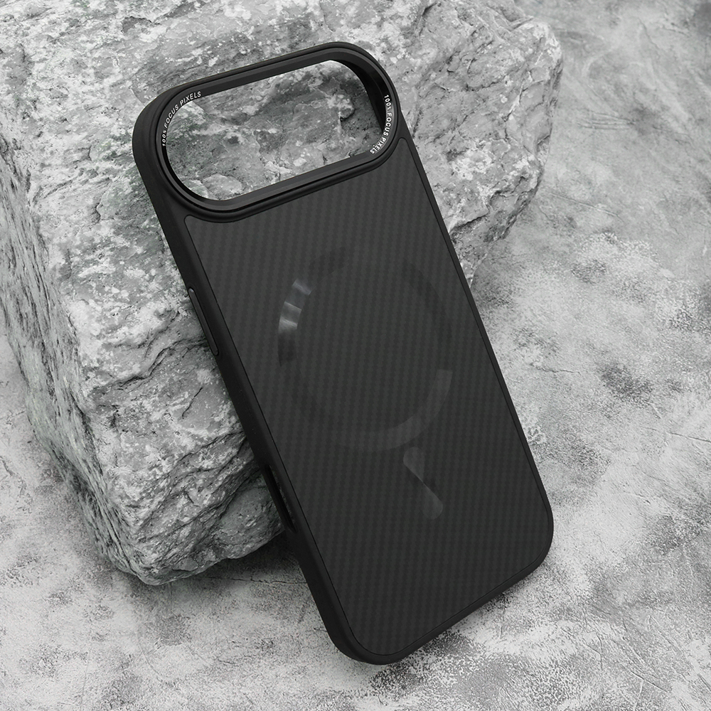 Futrola CARBON MagSafe za iphone AIR (6.6) crna (big camera)
