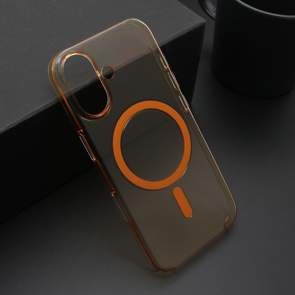 Futrola AMBER CLEAR MagSafe za iPhone 17 (6.3) narandzasta