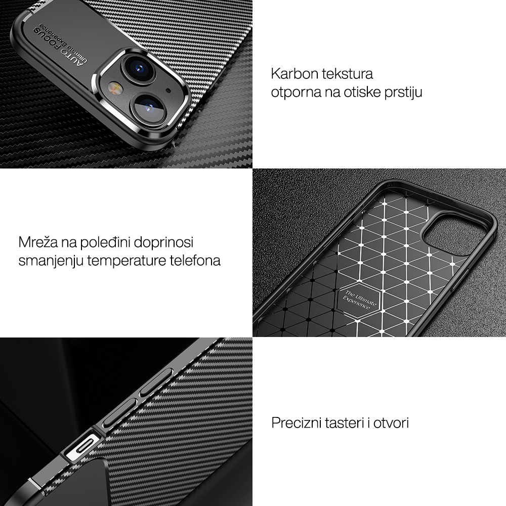 Futrola Carbon za Samsung A376B Galaxy A37 5G crna - Slika 2