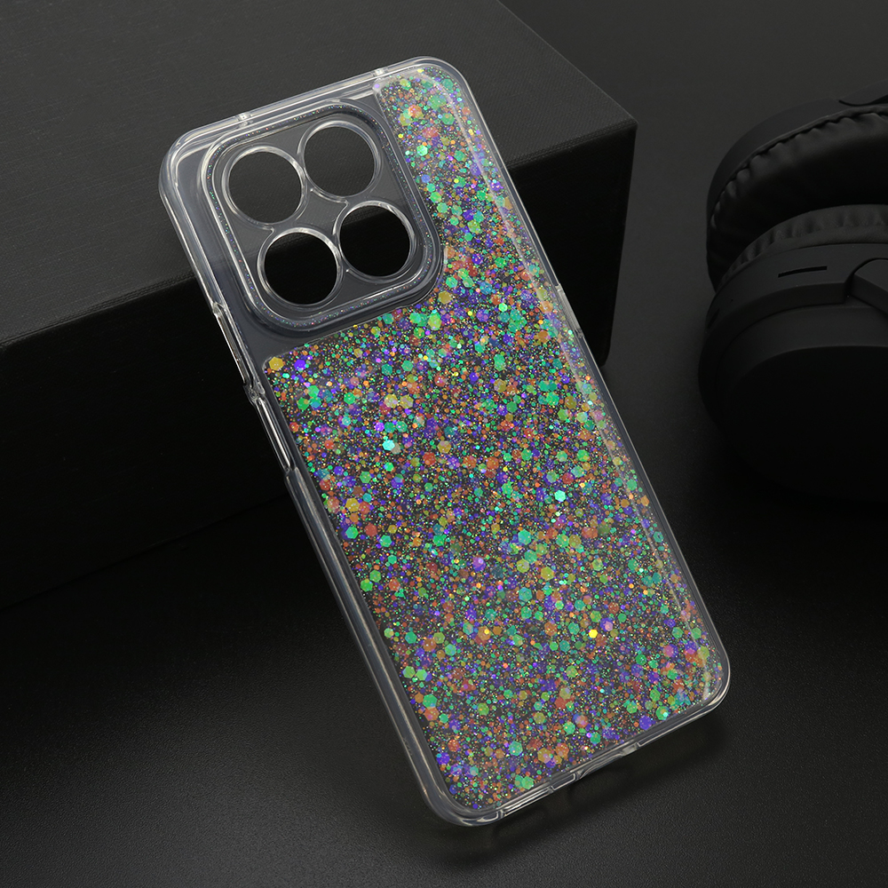 Futrola CRYSTAL GLOW za Honor X7d/Honor Smart 400 4G srebrna