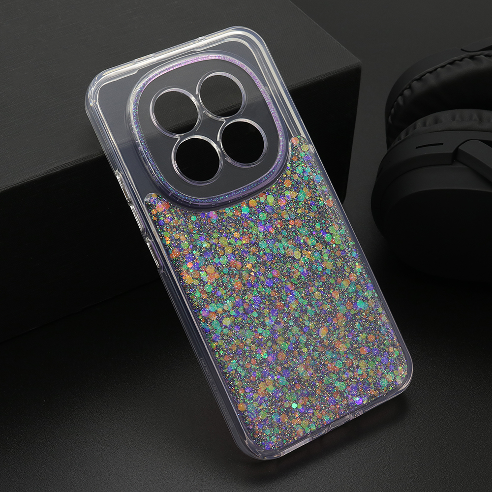 Futrola CRYSTAL GLOW za Xiaomi Redmi Note 15 Pro Plus 5G ljubicasta