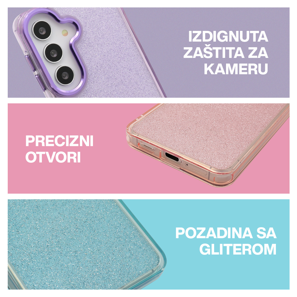 Futrola SPARKLING LOOK za Samsung S941B Galaxy S26 5G plava - Slika 2