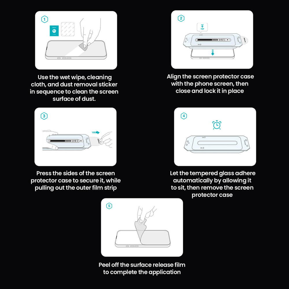 Zaštita ekrana GLASS NILLKIN za iPhone 16 Pro (6.3) CP+Pro - Slika 3