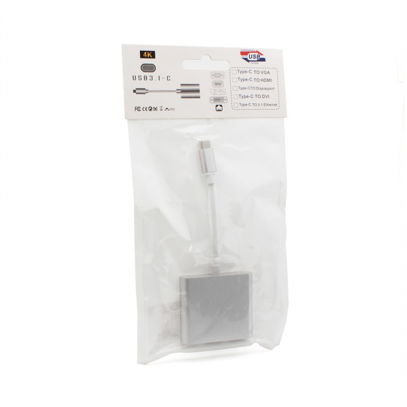 Adapter TYPE C+HDMI+USB3.0 na TYPE C JWD-T5 - Slika 3
