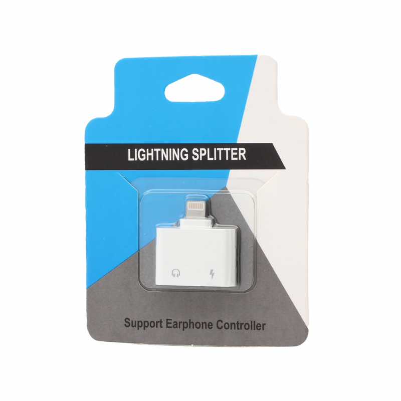 Adapter za slusalice i punjenje W5 iPhone lightning beli - Slika 2