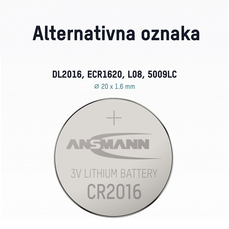 ANSMANN Baterija Lithium CR2016 5020082 - Slika 2