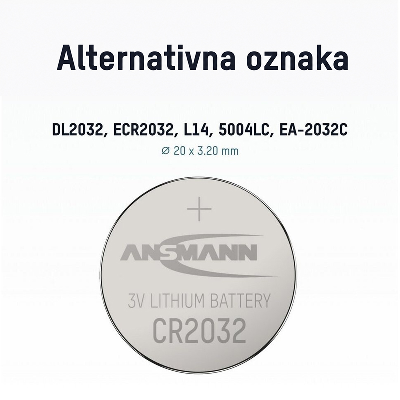 ANSMANN Baterija Lithium CR2032 5020122 - Slika 2