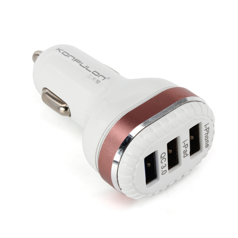 Auto punjac KONFULON C28A 3xUSB QC 3.0 18W - Slika 2