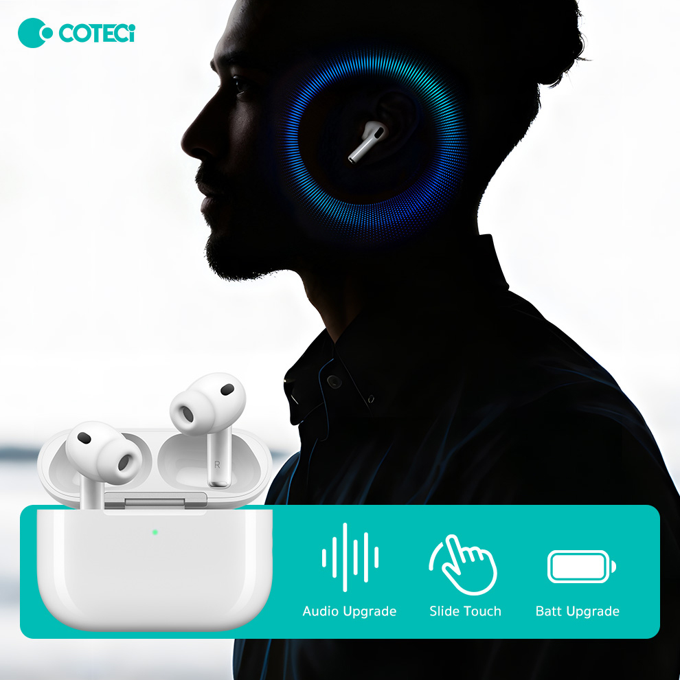 Bluetooth slusalice Coteci Smart Pods Pro 3 bele - Slika 2