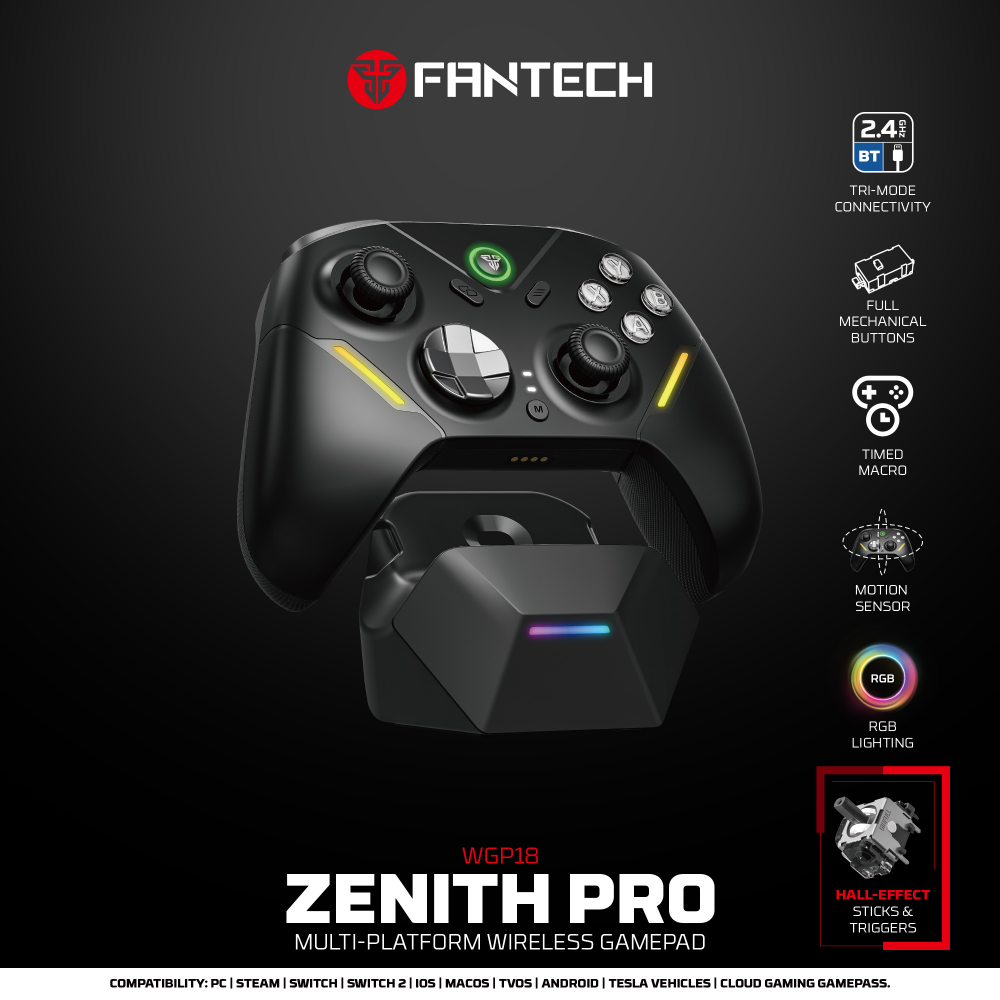 Joypad wireless Fantech WGP18 ZENITH PRO beli - Slika 3