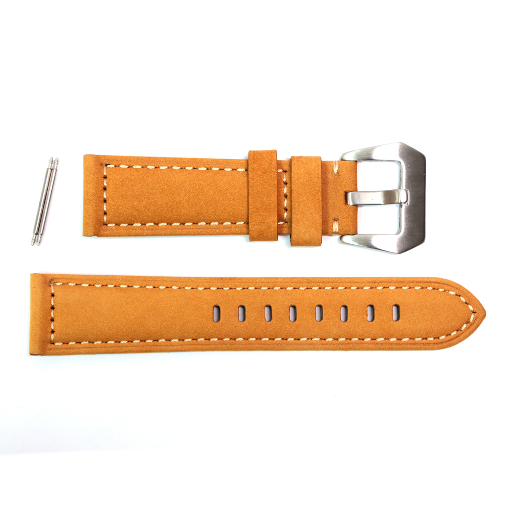 Narukvica elegant kozna za smart watch 22mm svetlo braon - Slika 2