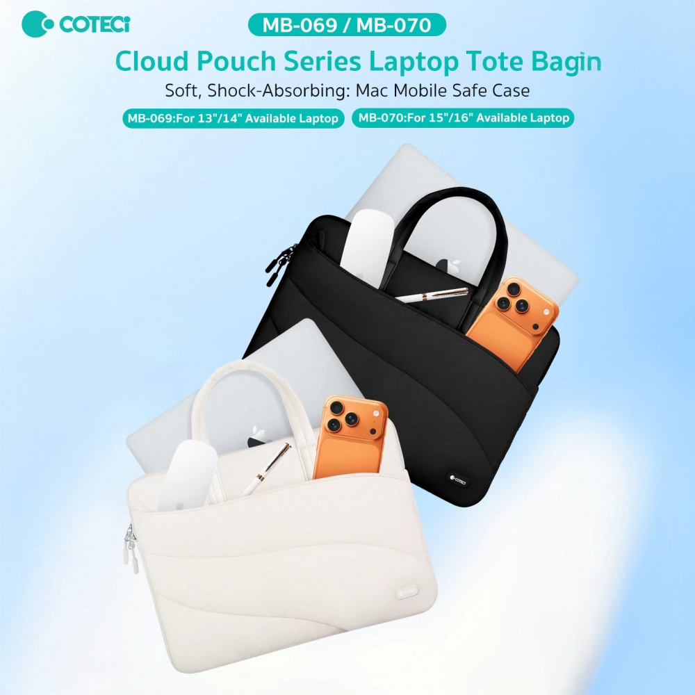 Torba za laptop Coteci MB-069 13-14 inch bez - Slika 2