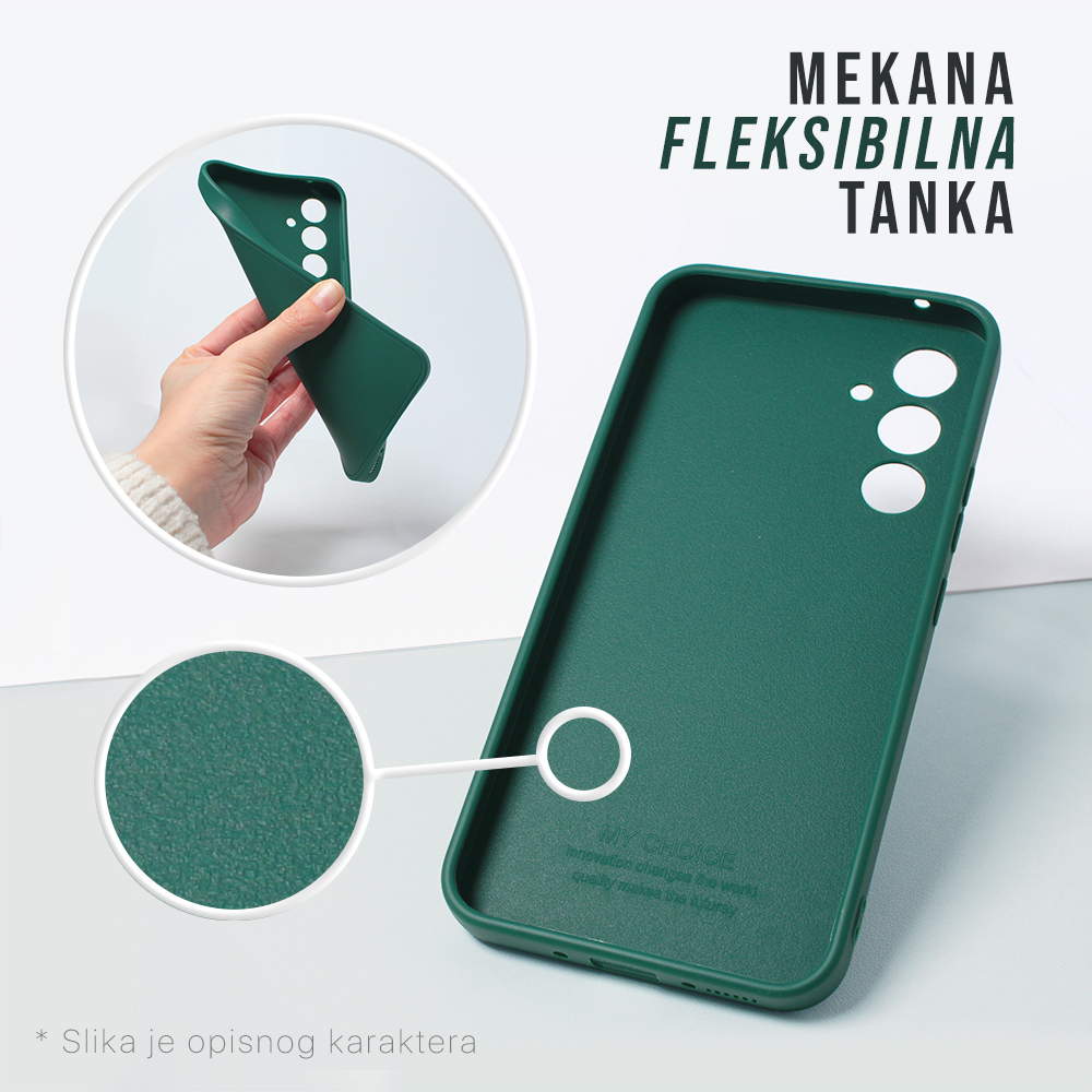 Maska 3D Camera za Samsung A156B Galaxy A15 5G zelena - Slika 3