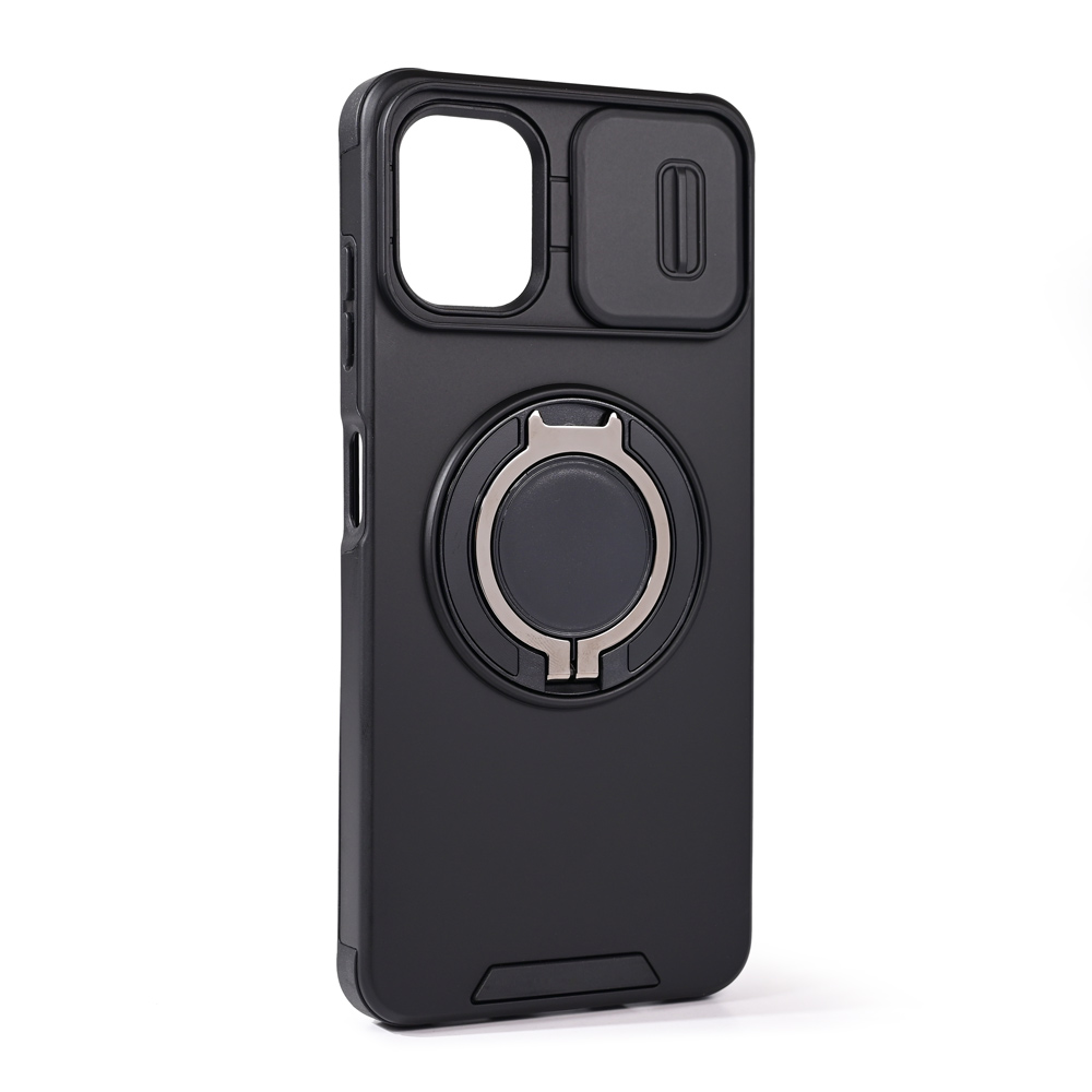 Maska CamShield Ring stand za Samsung A065F Galaxy A06 crna
