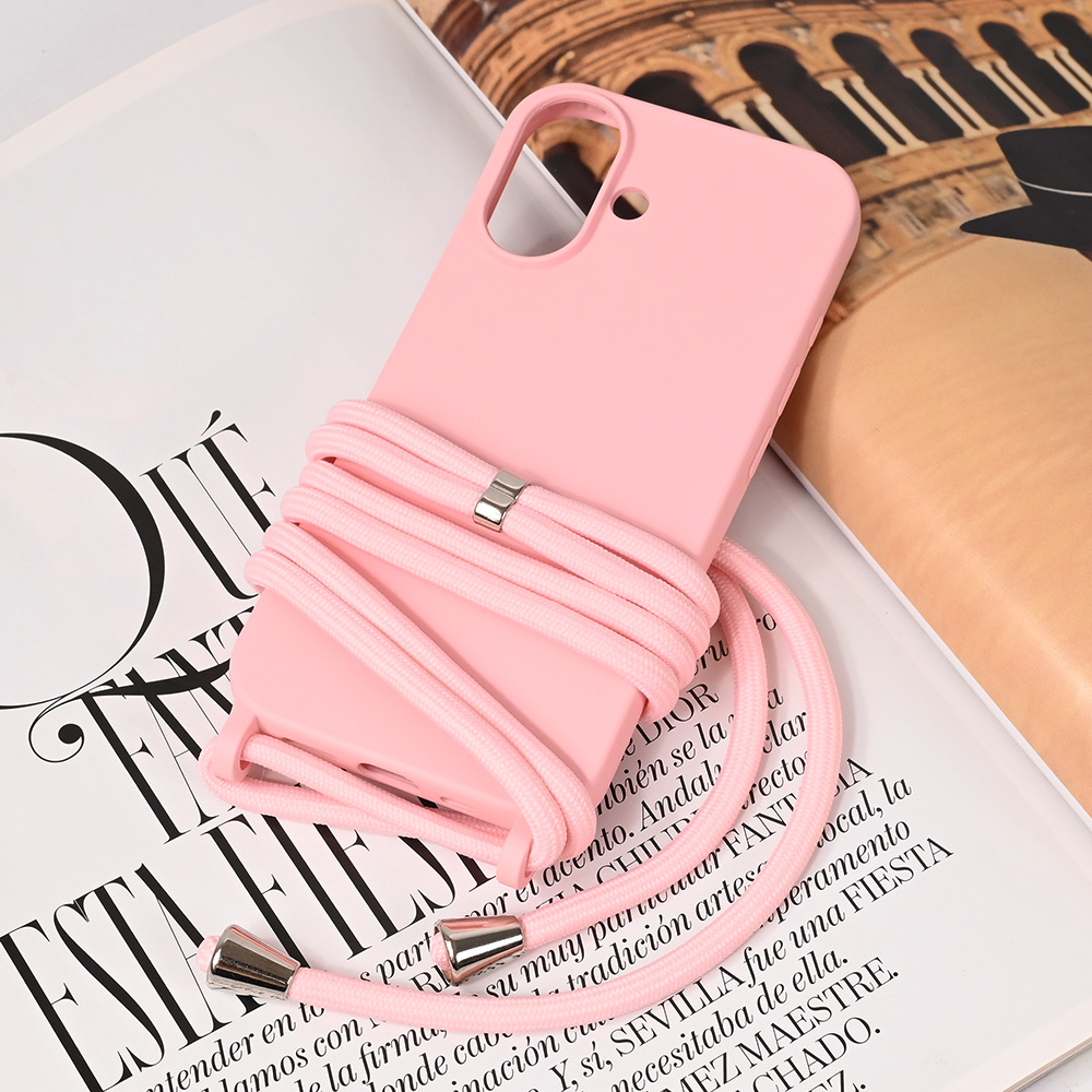 Maska Crossbody za iPhone 16 6.1 roze