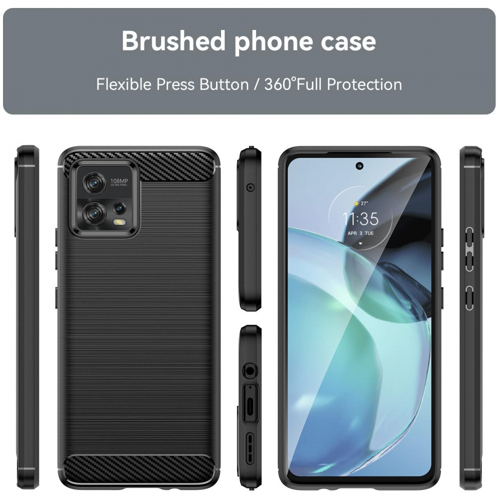 Maska Defender Safeguard za Motorola Moto G72 crna - Slika 3