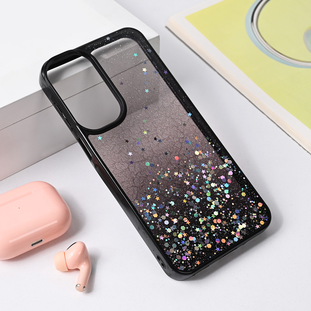 Maska Frame Glitter za Samsung A165F Galaxy A16 crna