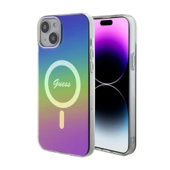 Maska Guess Hc IML Magsafe Iridescent za iPhone 15 6.1 crna (GUHMP15SHITSK)