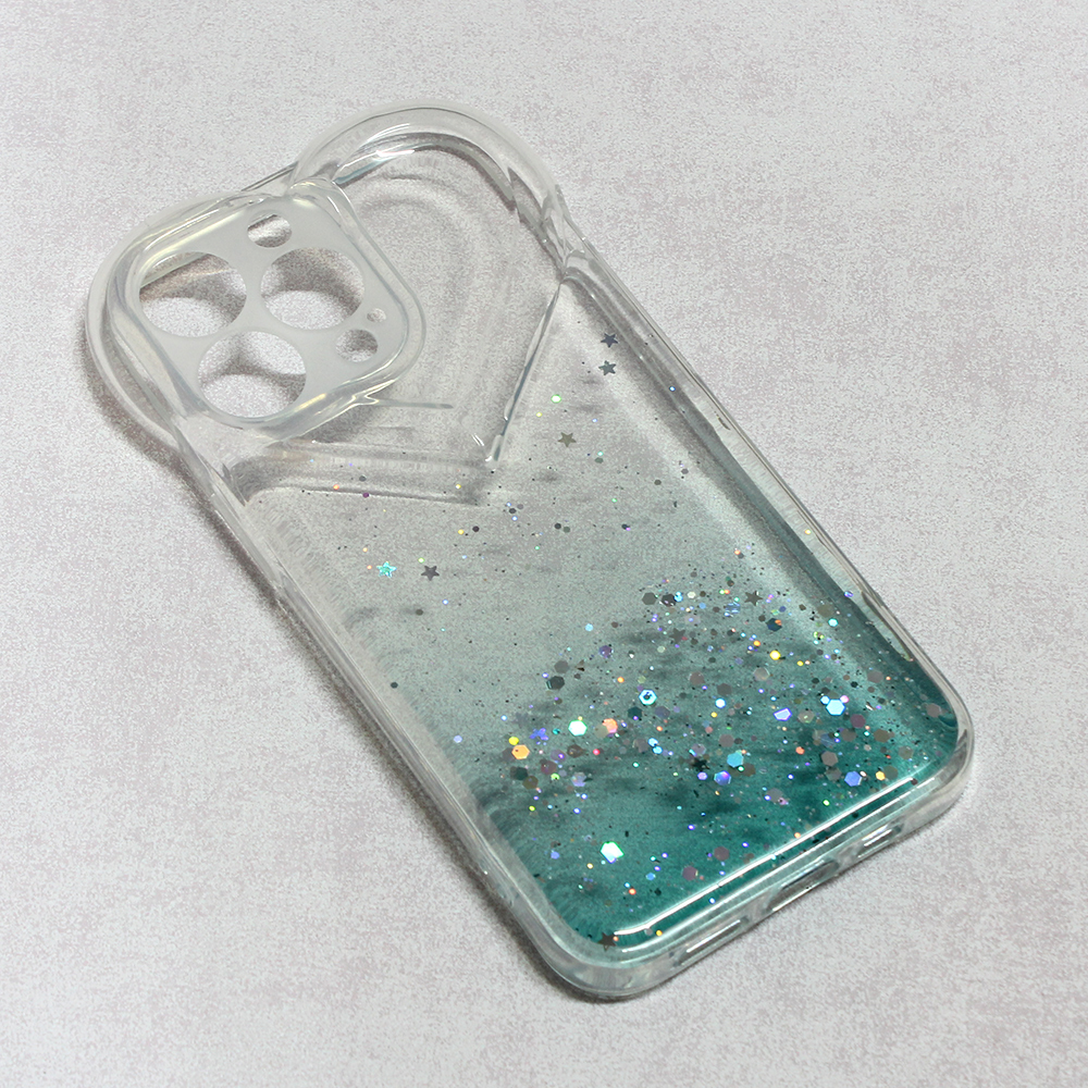 Maska Heart Glitter za iPhone 13 Pro 6.1 mint