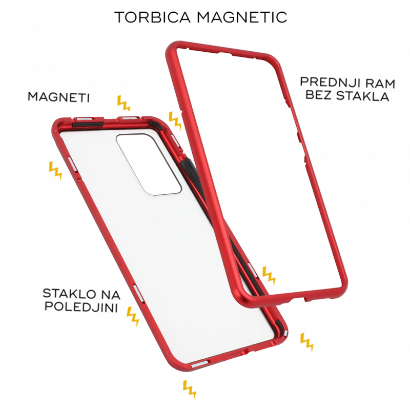Maska Magnetic za Huawei P40 Pro crvena - Slika 2