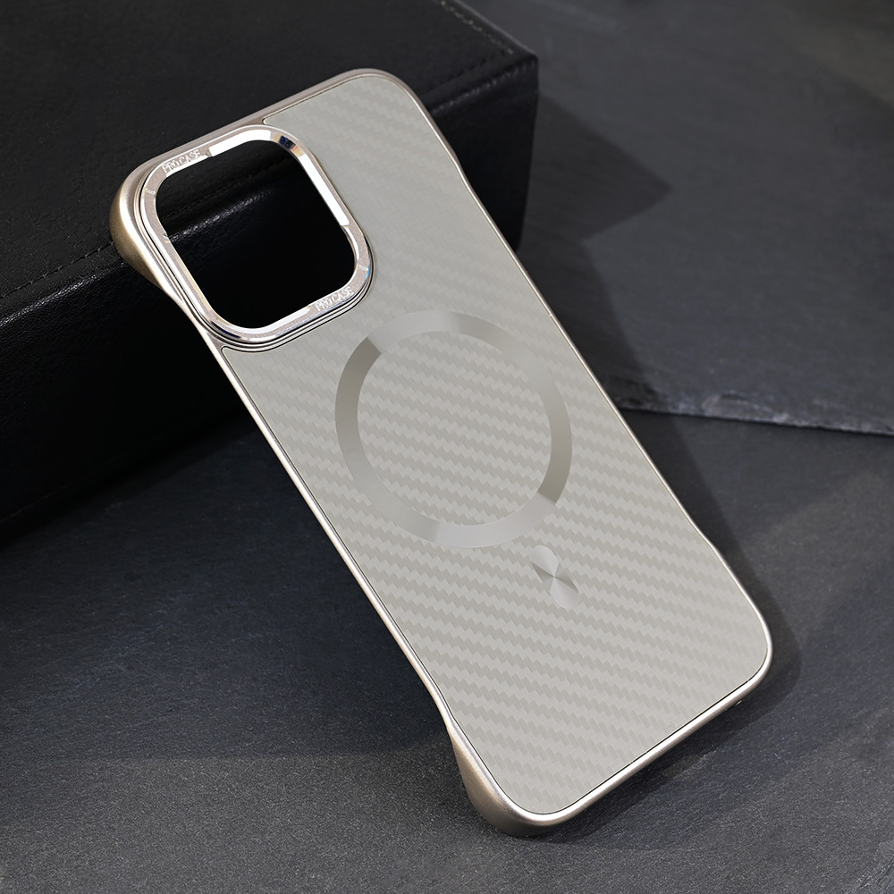 Maska Magsafe Carbon za iPhone 15 Pro Max 6.7 siva