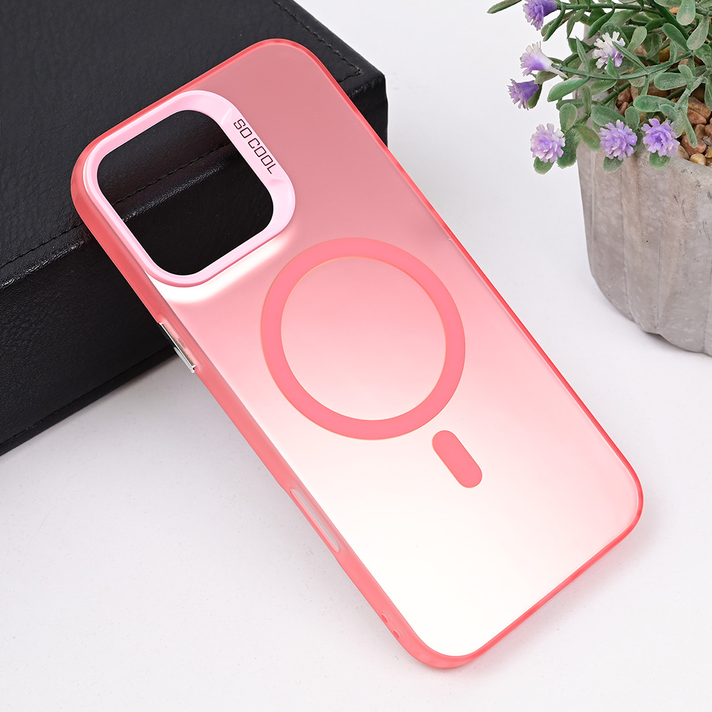 Maska Magsafe Clear za iPhone 16 Pro Max 6.9 roze