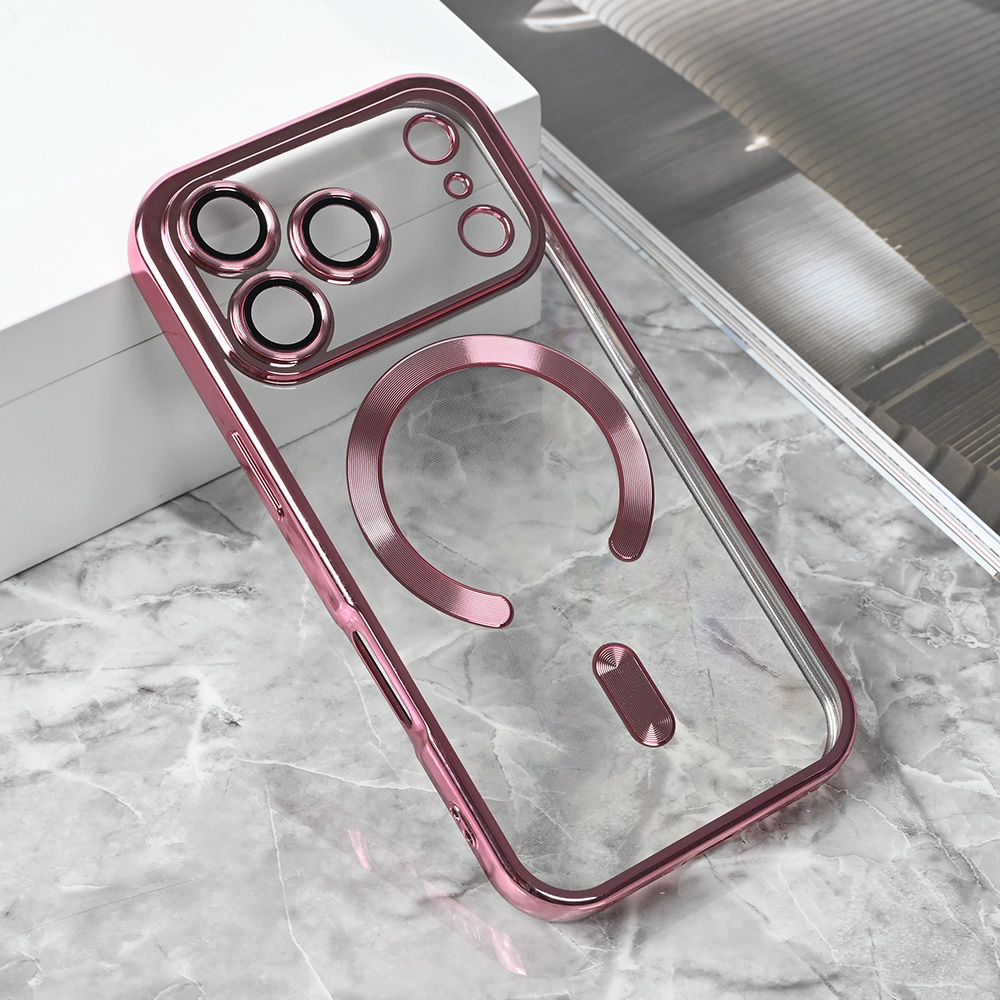 Maska Magsafe Lux za iPhone 17 Pro 6.3 roze
