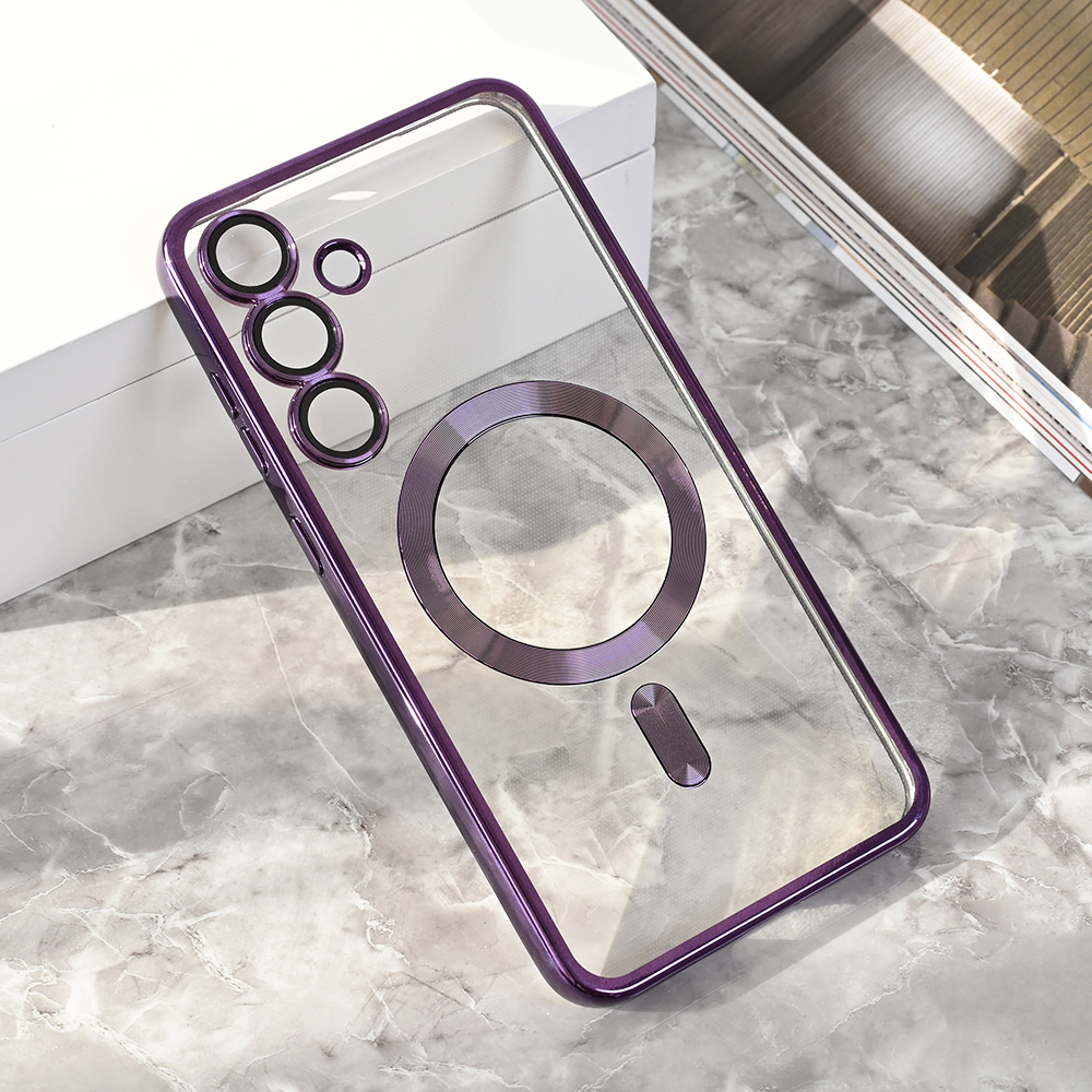 Maska Magsafe Lux za Samsung S936B Galaxy S25 Plus ljubicasta