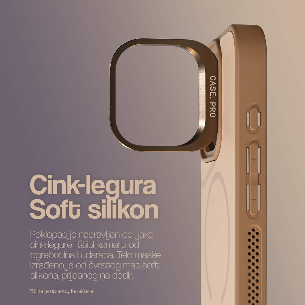Maska Magsafe Matte Shield za iPhone 17 Pro 6.3 crna - Slika 2